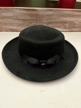 Bruno Capelo Zayden Wool Felt Flat Top Gambler Hat